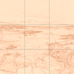 Sepia sketch with grid