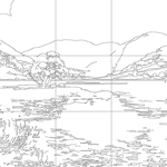 Line drawing with grid