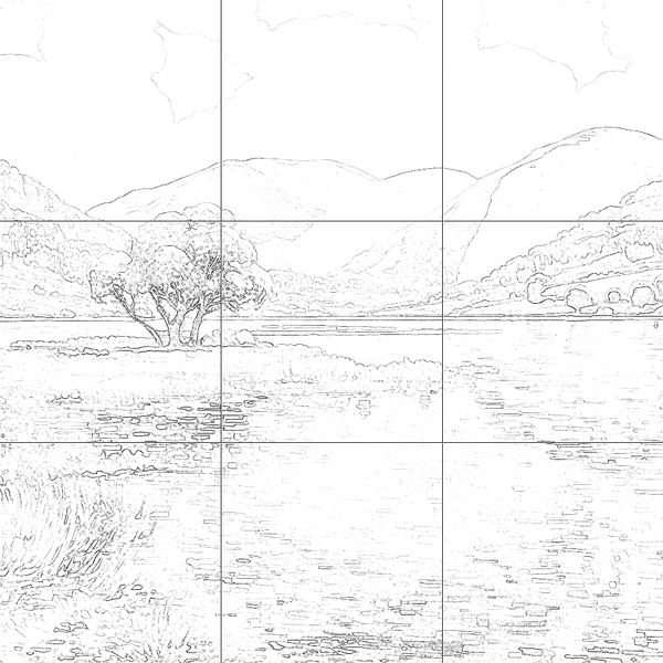 Sketch with grid