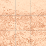 Sepia sketch with grid