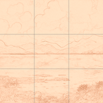 Sepia sketch with grid