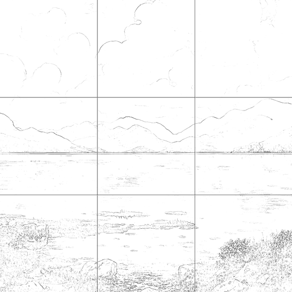 Sketch with grid