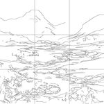 Line drawing with grid