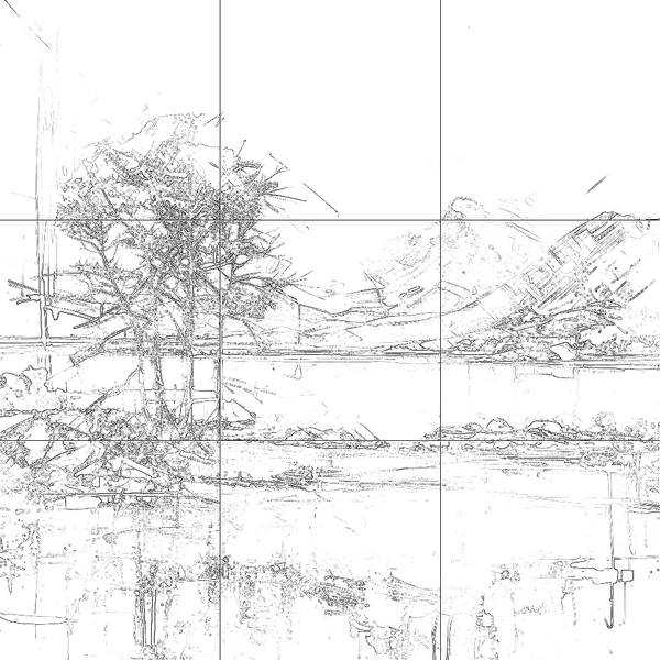 Sketch with grid