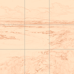 Sepia sketch with grid