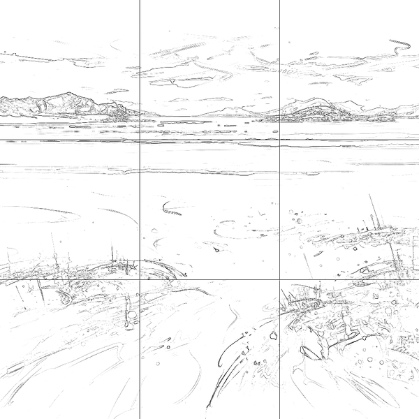 Sketch with grid