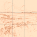 Sepia sketch with grid