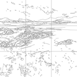 Line drawing with grid