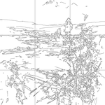 Line drawing with grid