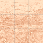 Sepia sketch with grid