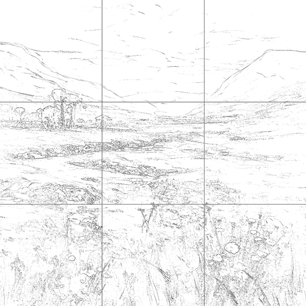 Sketch with grid