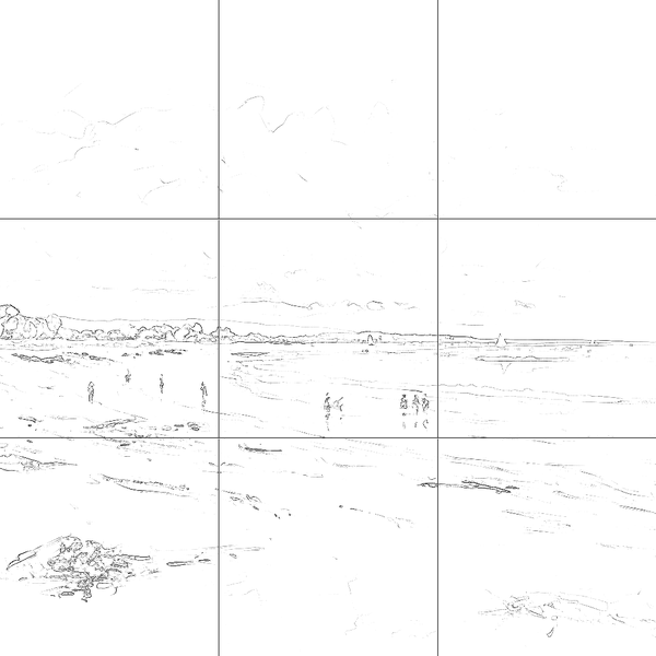 Sketch with grid