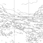 Line drawing with grid