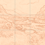 Sepia sketch with grid