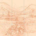 Sepia sketch with grid