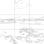 Line drawing with grid