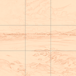 Sepia sketch with grid