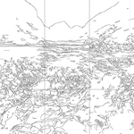 Line drawing with grid