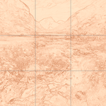 Sepia sketch with grid