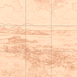 Sepia sketch with grid