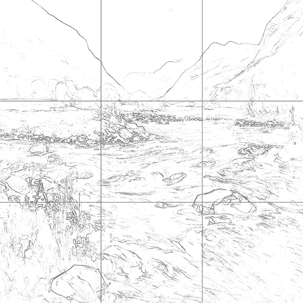 Sketch with grid