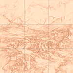 Sepia sketch with grid