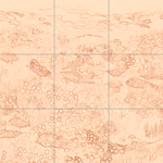 Sepia sketch with grid