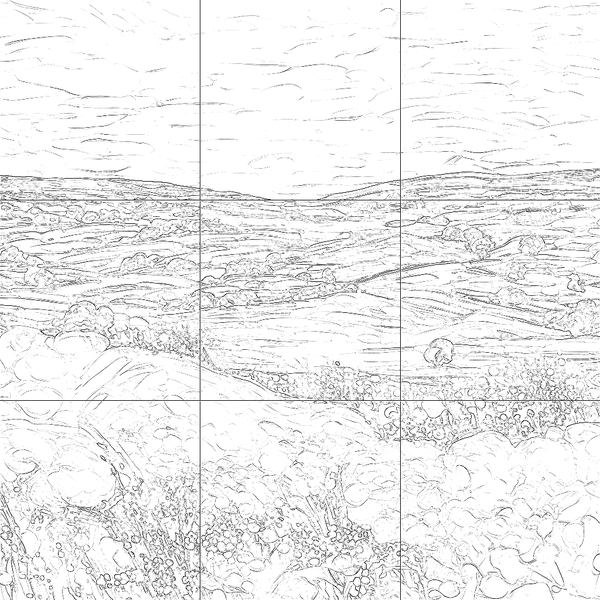 Sketch with grid