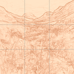 Sepia sketch with grid