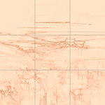 Sepia sketch with grid