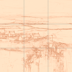 Sepia sketch with grid