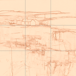 Sepia sketch with grid