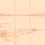 Sepia sketch with grid