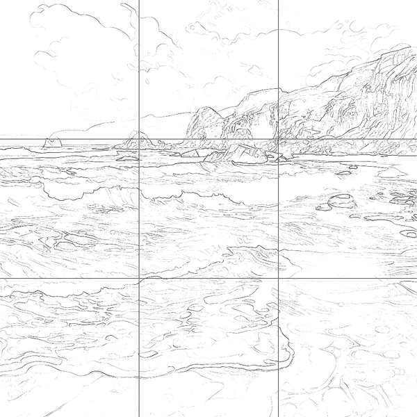 Sketch with grid