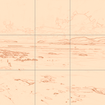 Sepia sketch with grid