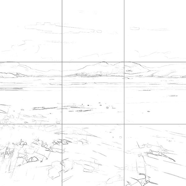 Sketch with grid