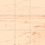 Sepia sketch with grid