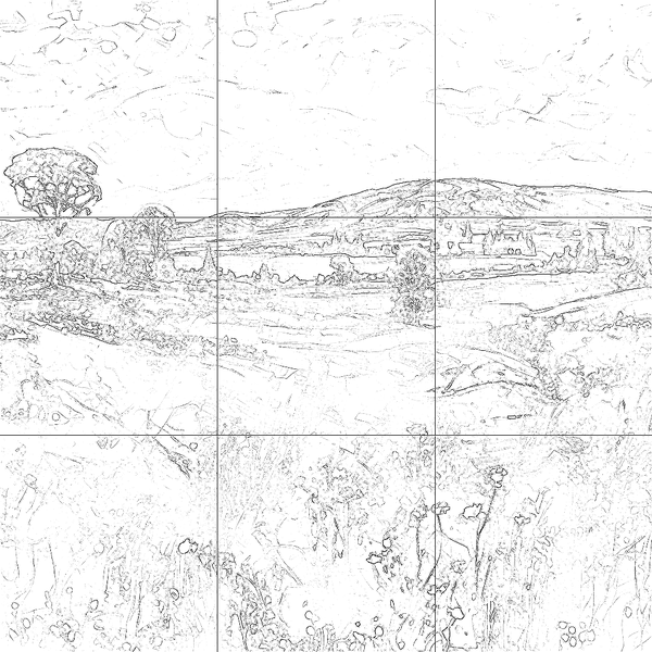 Sketch with grid