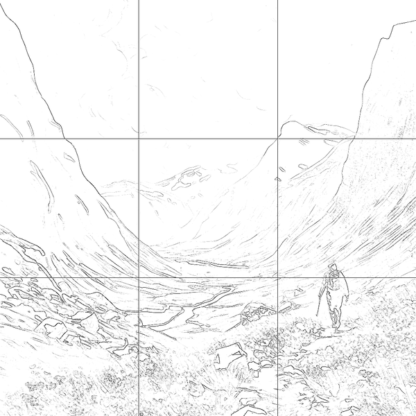 Sketch with grid