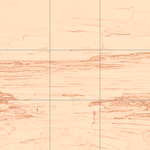 Sepia sketch with grid