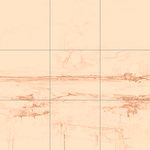 Sepia sketch with grid