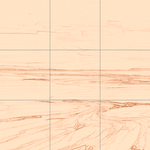 Sepia sketch with grid