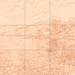 Sepia sketch with grid