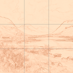 Sepia sketch with grid