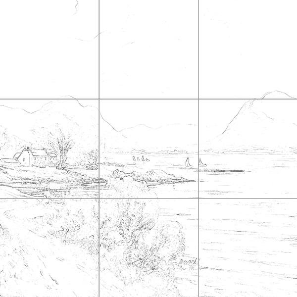 Sketch with grid