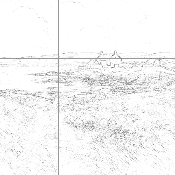 Sketch with grid