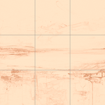 Sepia sketch with grid