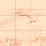 Sepia sketch with grid