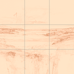 Sepia sketch with grid