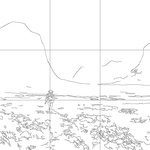 Line drawing with grid